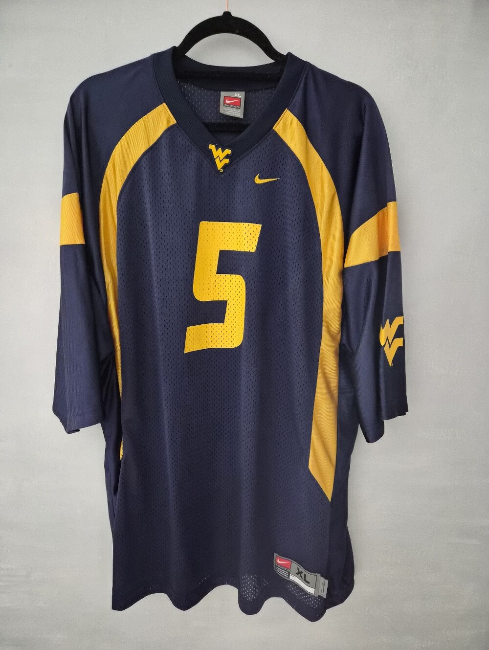 Nike Men's Navy and Gold Football Jersey